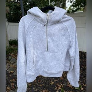 Lululemon Scuba Oversized Half-Zip Hoodie Heather core ultra light gray M/L